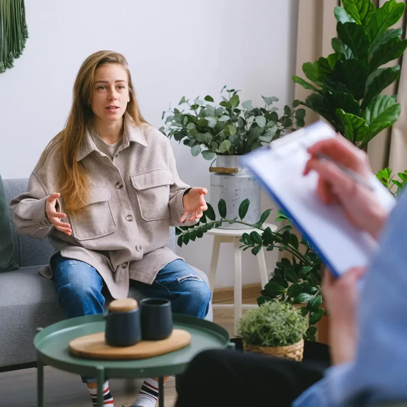 Alcohol addiction counselling session