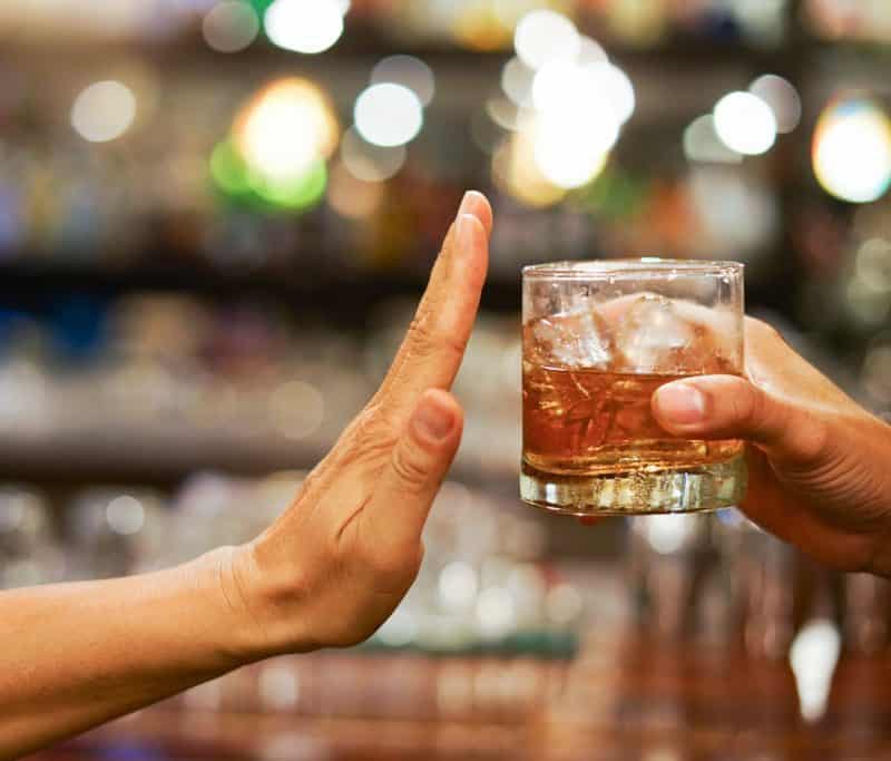 Someone Refusing Alcohol