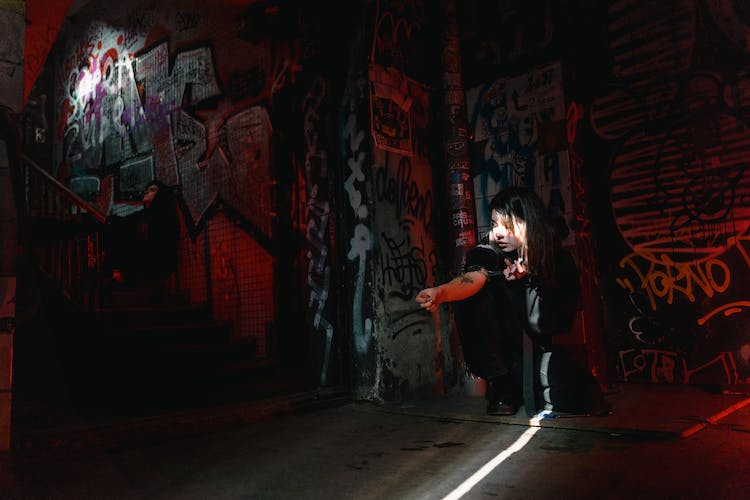 person dealing with drug addiction