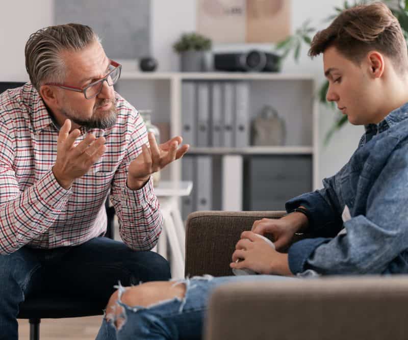 addiction treatment services session